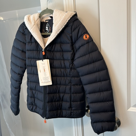 Save the Duck Gwen Quilted Hooded Jacked NWT size L - Picture 8 of 9